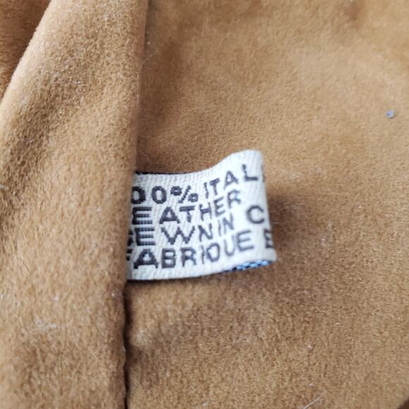 Patricia Nash Benvenuto Heritage Tote Tan Leather Shoulder Bag Turn Lock Closure - Picture 16 of 16